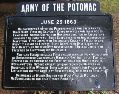 Army of the Potomac Tablet. Click for full size. Army of the Potomac Tablet image. Click for full size.