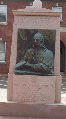 Archbishop John Carroll Monument. Click for full size. Archbishop John Carroll Monument image. Click for full size.