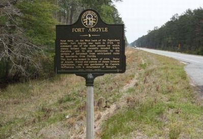 Fort Argyle Marker, looking south along State Road 144 image. Click for full size.