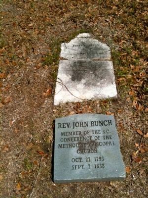 Grave of Reverend John Bunch image. Click for full size.