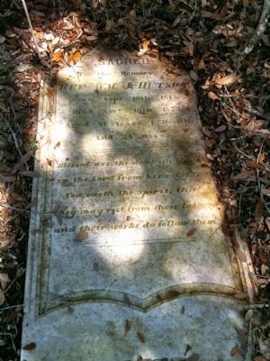Grave of Reverend William J. Hutson. Click for full size. Grave of Reverend William J. Hutson image. Click for full size.
