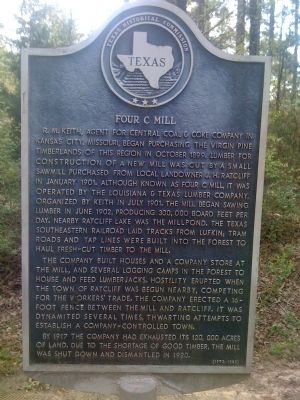 Four C Mill Marker. Click for full size. Four C Mill Marker image. Click for full size.