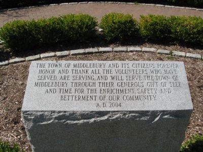 Marker in the Memorial Garden image. Click for full size.