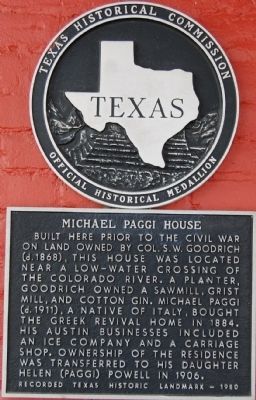 Michael Paggi House Marker image. Click for full size.