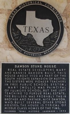 Dawson Stone House Marker. Click for full size. Dawson Stone House Marker image. Click for full size.