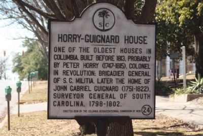 Horry- Guignard House Marker image. Click for full size.