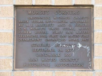 Morse’s Corners Marker. Click for full size. Morse’s Corners Marker image. Click for full size.