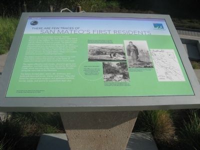 San Mateos First Residents Marker image. Click for full size.