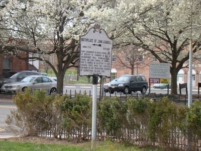 Birthplace of John Carroll Marker. Click for full size. Birthplace of John Carroll Marker image. Click for full size.