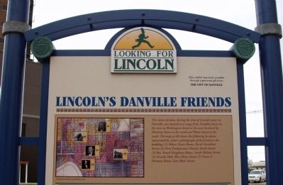 Top Section - - Lincoln's Danville Friends Marker image. Click for full size.