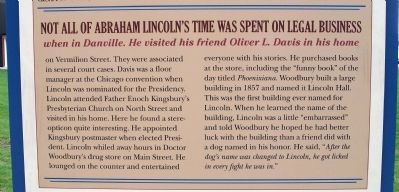 Middle Section - - Lincoln's Danville Friends Marker image. Click for full size.