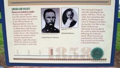 Bottom Section - - Lincoln's Danville Friends Marker image. Click for full size.