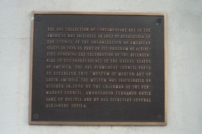 Museum of Modern Art of Latin America Marker. Click for full size. Museum of Modern Art of Latin America Marker image. Click for full size.