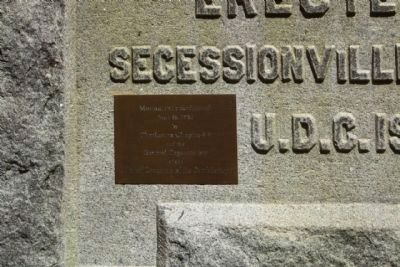 Battle of Secessionville Marker - small left side plaque image. Click for full size.