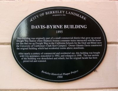 Davis-Byrne Building Marker image. Click for full size.