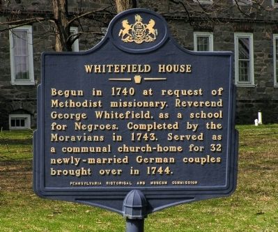 Whitefield House Marker image. Click for full size.