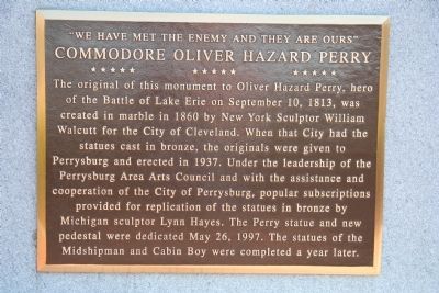 Commodore Oliver Hazard Perry Marker image. Click for full size.