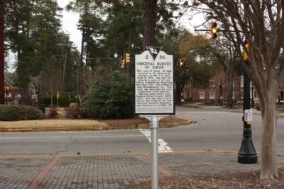 Original Survey of Aiken Marker image. Click for full size.