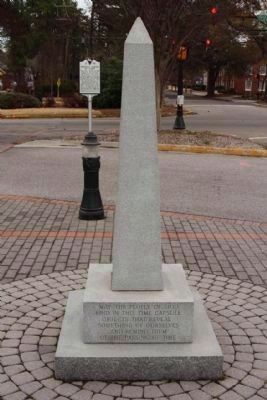 Survey of Aiken Marker and the Aiken Time Capsule image. Click for full size.