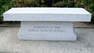 Ohio Korean War Memorial DAV Bench image. Click for full size.