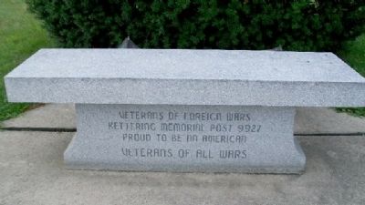 Ohio Korean War Memorial VFW Bench image. Click for full size.