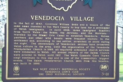 Venedocia Village Marker image. Click for full size.