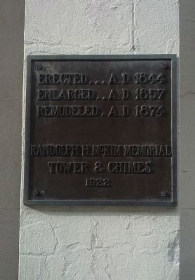 The Church of the Epiphany - plaque at main entrance image. Click for full size.