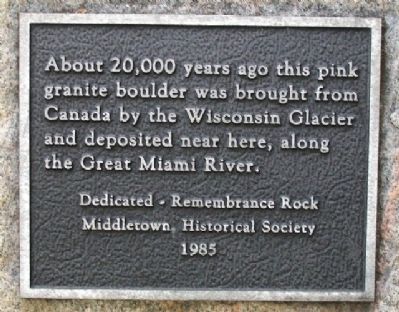 Remembrance Rock Marker image. Click for full size.