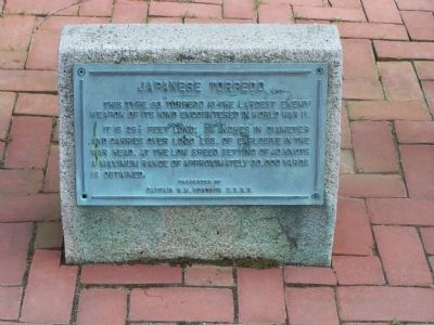 Japanese Torpedo Marker. Click for full size. Japanese Torpedo Marker image. Click for full size.