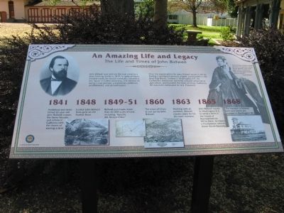 The Life and Times of John Bidwell Marker image. Click for full size.
