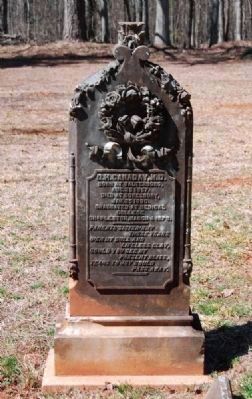 D.H. Canaday, M.D. (1857-1880) Tombstone image. Click for full size.