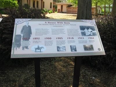 The Historic Home of Annie and John Bidwell Marker. Click for full size. The Historic Home of Annie and John Bidwell Marker image. Click for full size.