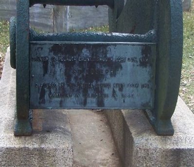 St. Joseph Marker. Click for full size. St. Joseph Marker image. Click for full size.
