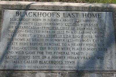 Blackhoof's Last Home Marker image. Click for full size.