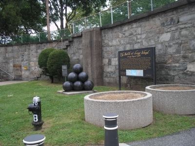 Markers in Brooklyn's Fort Hamilton image. Click for full size.