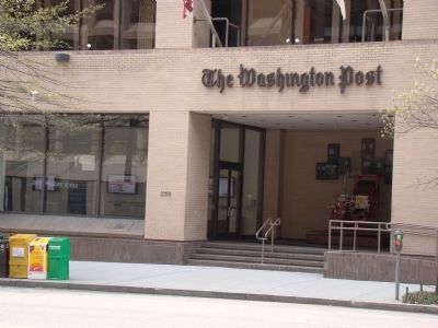 Previous location of the Marker at Washington Post Building image. Click for full size.