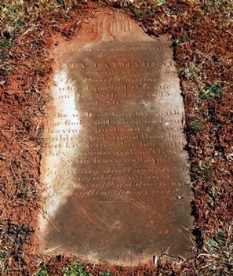 Mary Catherine Connor (1815-1835)<br>Tombstone image. Click for full size.