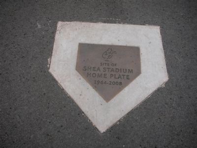 Location of Shea Stadium Home Plate. Click for full size. Location of Shea Stadium Home Plate image. Click for full size.
