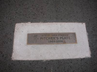 Location of Shea Stadium Pitchers Plate (mound). Click for full size. Location of Shea Stadium Pitchers Plate (mound) image. Click for full size.