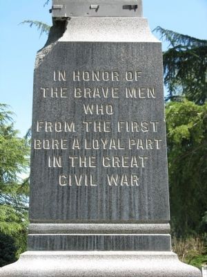 Chico Cemetery G.A.R. Monument Inscription - West Side image. Click for full size.