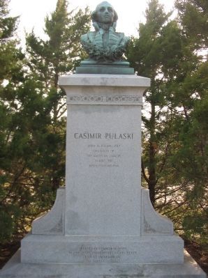 Casimir Pulaski Marker. Click for full size. Casimir Pulaski Marker image. Click for full size.