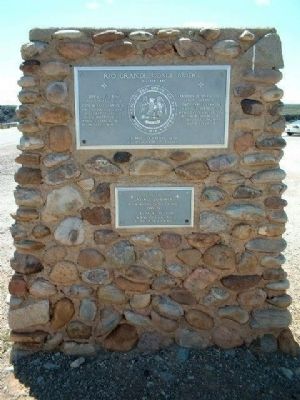 Rio Grande Gorge Bridge Marker. Click for full size. Rio Grande Gorge Bridge Marker image. Click for full size.