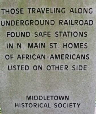 Underground Railroad Route Marker image. Click for full size.