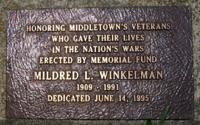 Middletown War Memorial Flagpole Marker image. Click for full size.