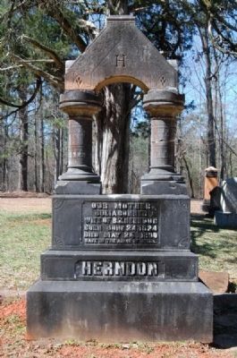 Restored Tombstone<br>Julia Conner Herndon Side image. Click for full size.