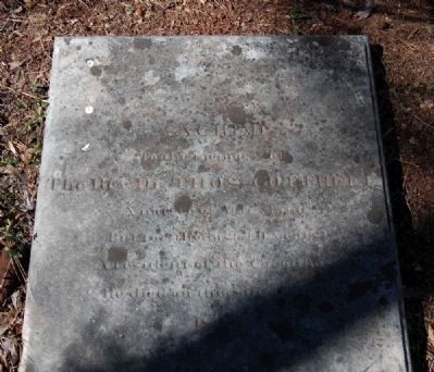Rev. Dr. Thomas Cottrell Tombstone image. Click for full size.