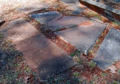 Tabernacle Cemetery -<br>Damaged Tombstones image. Click for full size.