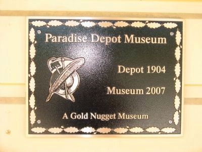 Paradise Depot Museum image. Click for full size.