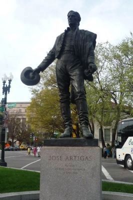 Statue of Jose Artigas - Father of the Independence of Uruguay. Click for full size. Statue of Jose Artigas - Father of the Independence of Uruguay image. Click for full size.