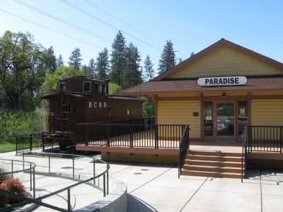 Old Paradise Depot and The B.C.R.R. Caboose image. Click for full size.